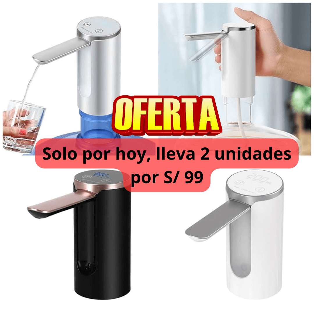 Dispensador Automático de Agua Portátil - Recargable