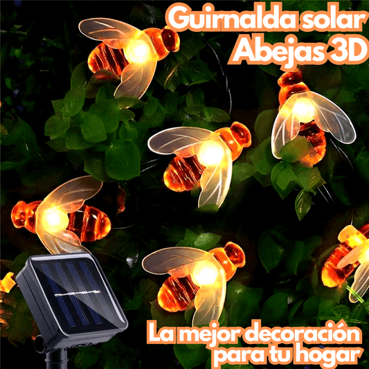 Guirnalda Solar con forma de abeja-10Metros