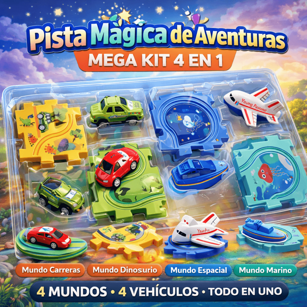Pista Mágica de Aventuras – Mega Kit 4 en 1