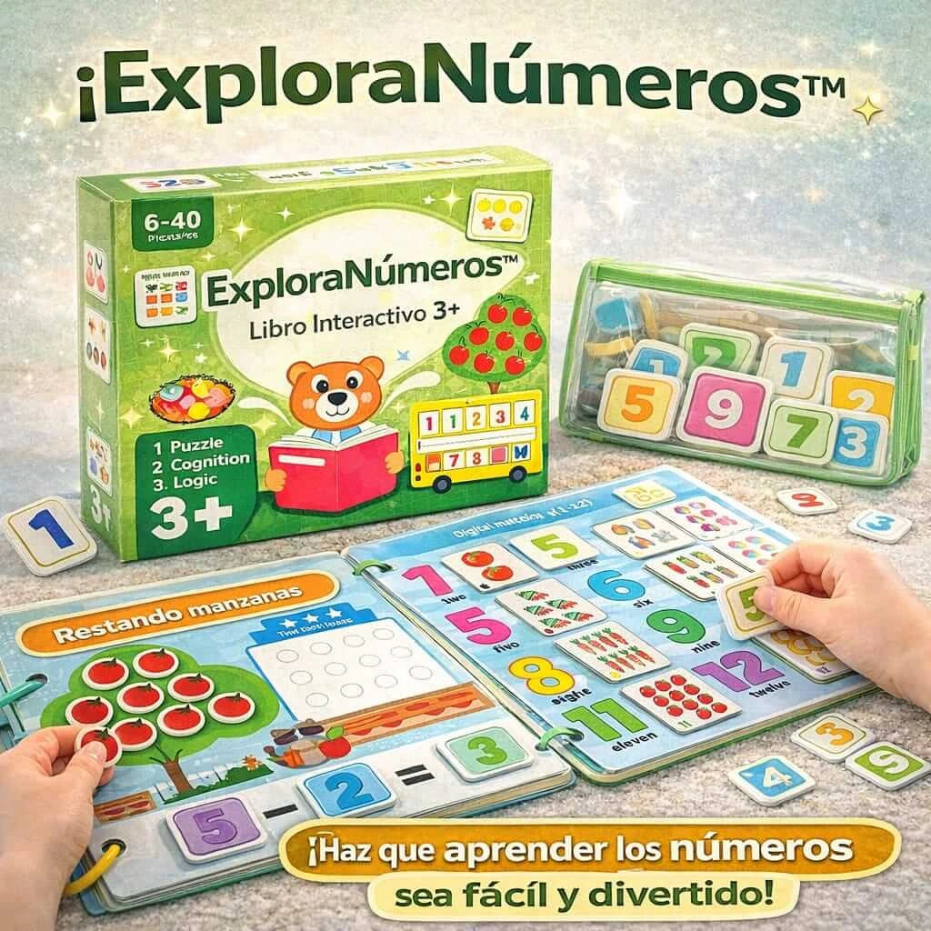ExploraNúmeros™ – Libro Interactivo 3+