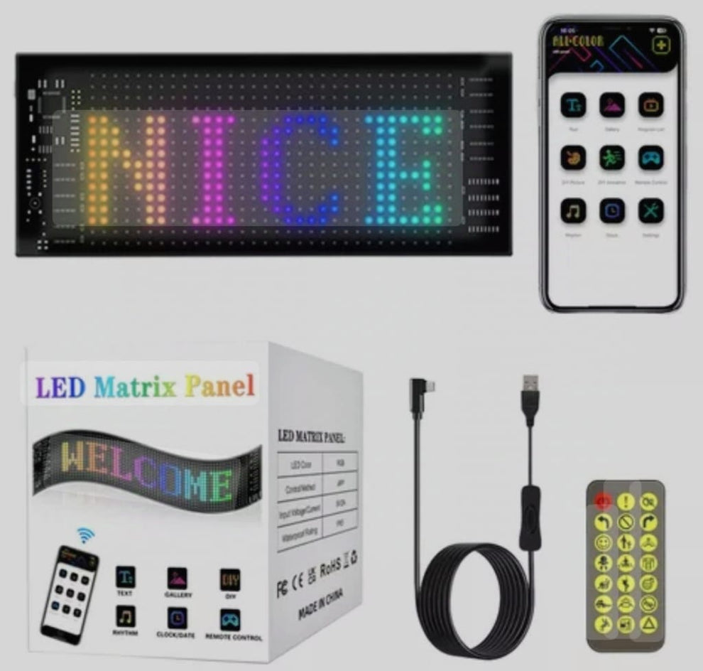 AutoFlex LED Pantalla LED (35X10CM) flexible para auto