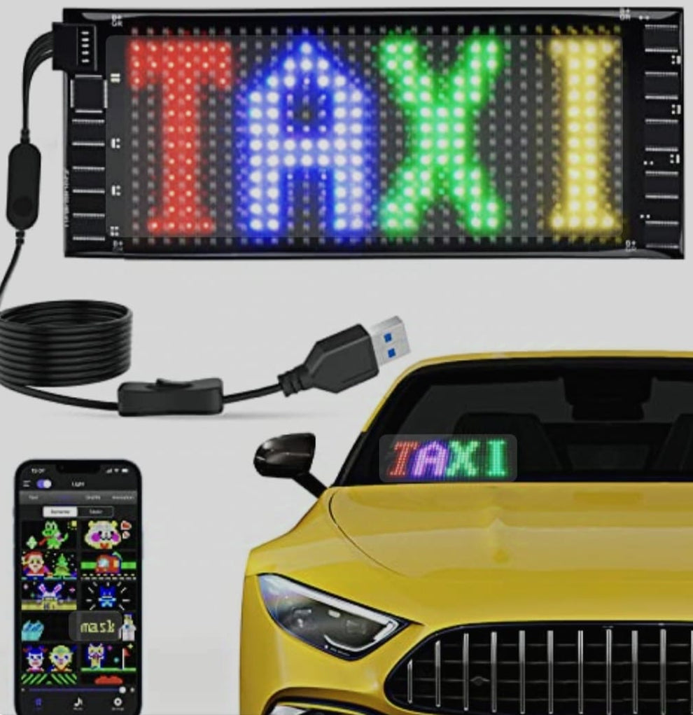 AutoFlex LED Pantalla LED (35X10CM) flexible para auto