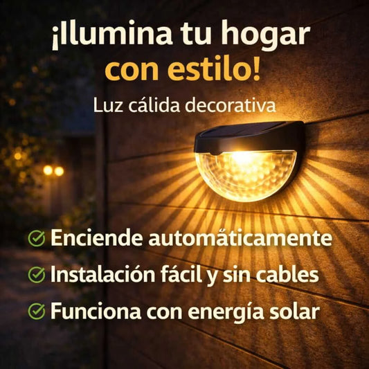 Set x2 Lámparas Solares LED de Pared