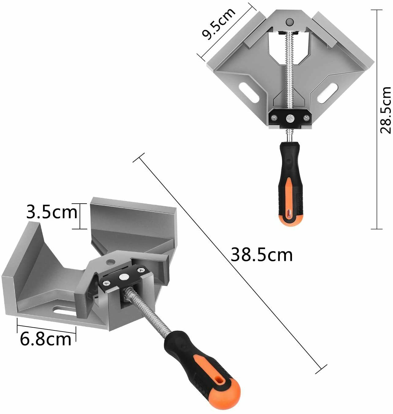 Abrazaderas de esquina de 90 grados para carpintería, soldadura de aleaciones